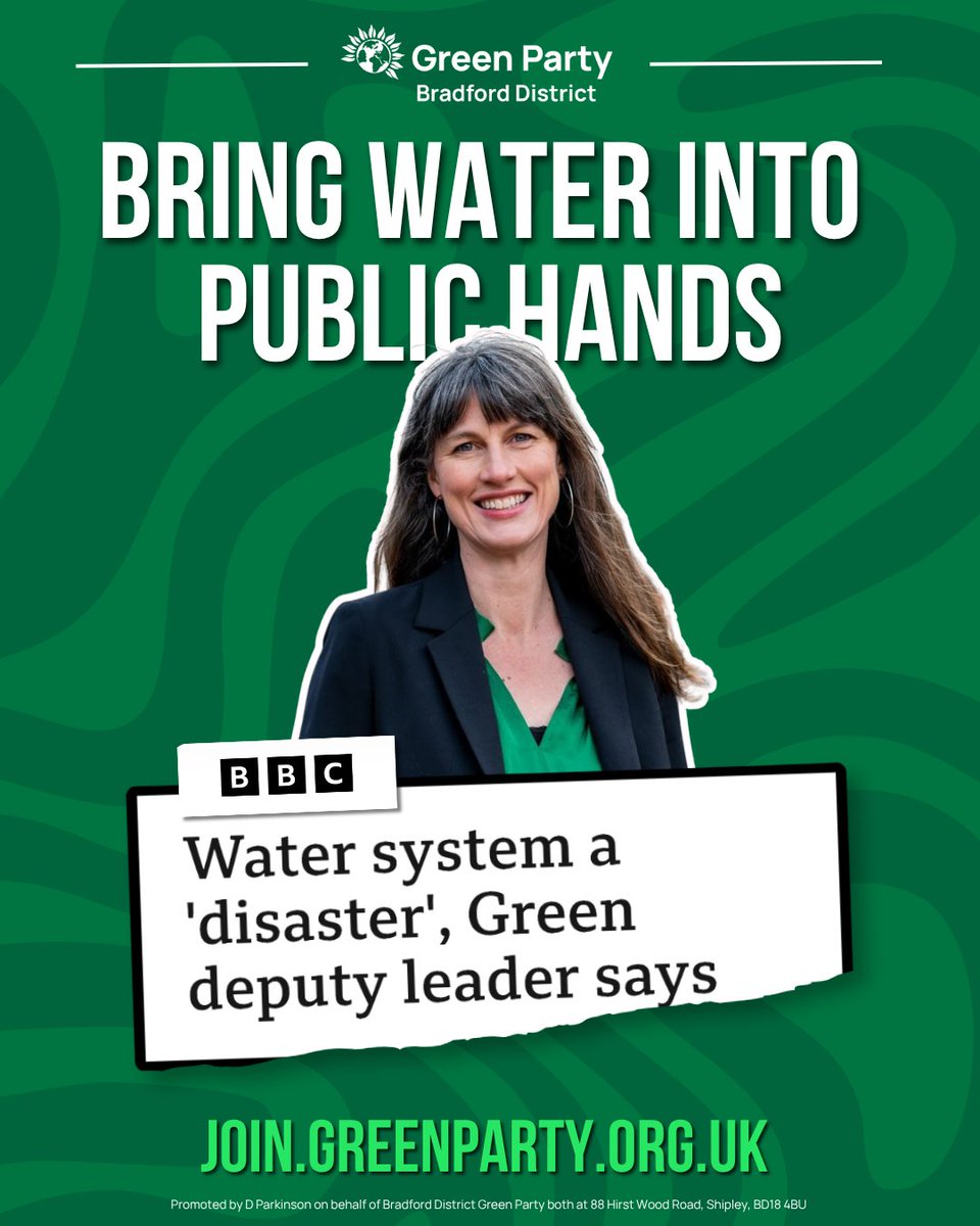 bradfordgreens's tweet photo. 🚰 It's time to bring water into public hands - for people, not profit. https://t.co/qpMnxOpZbA