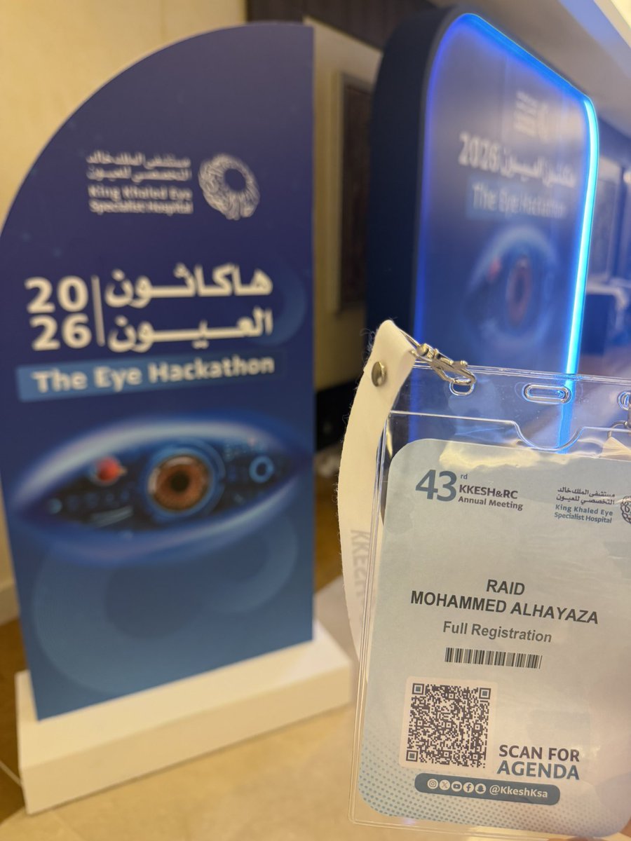 RaidAlhayaza's tweet photo. Turning AI research into better surgical outcomes 👁️💻

Glad to be part of Team AquaSight, at #TheEyeHackathon 2026. 

We’re exploring hypotony after glaucoma drainage device surgery to identify high-risk patients, improve monitoring, and reduce complications.

#هاكاثون_العيون https://t.co/IOUK8bAGbS