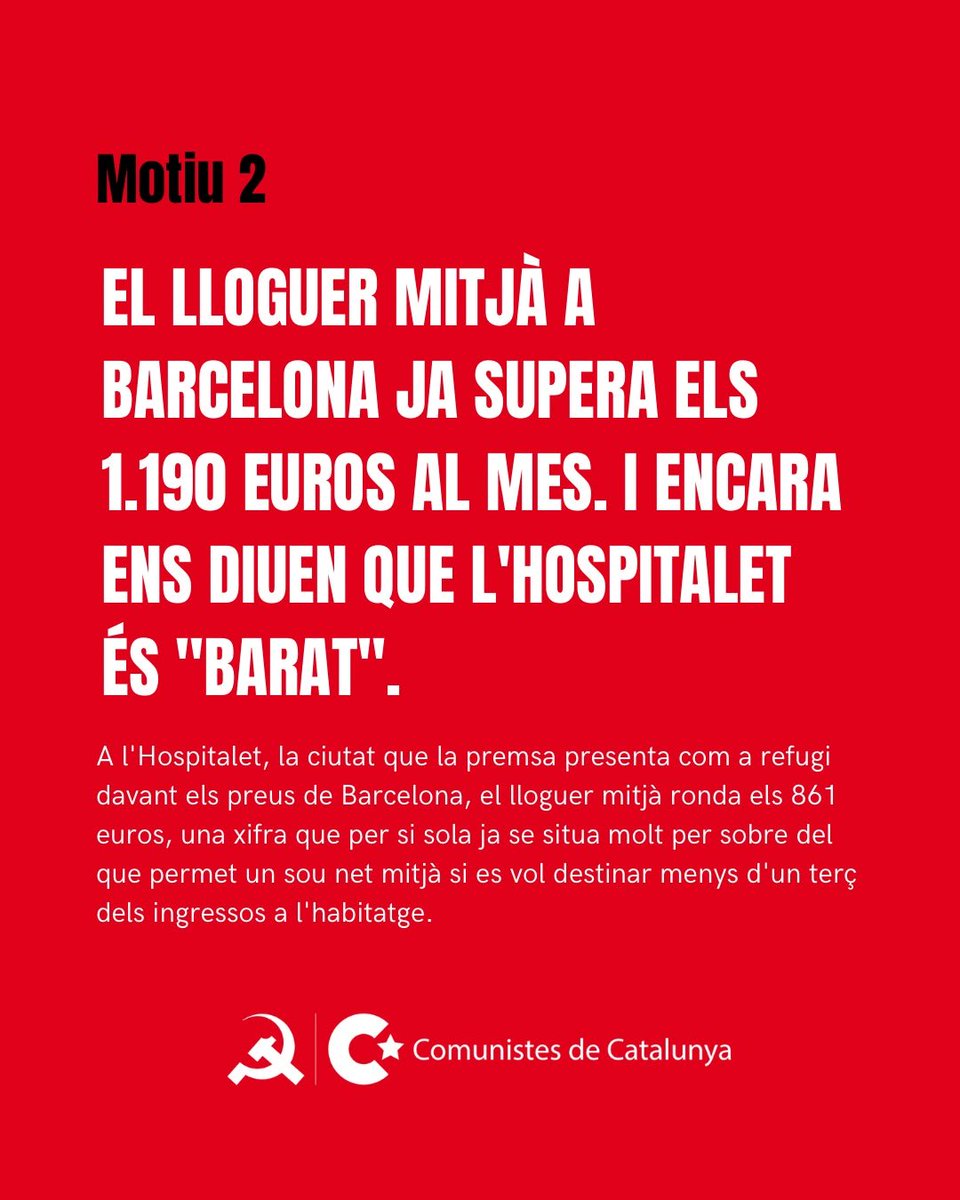 ComunistesBCN's tweet photo. 🏘️ Ahir el Congrés va votar els decrets d'habitatge batejats com a "decrets Maricarmen". Junts, PP i Vox els van fer caure. https://t.co/BawxqQKgZ0