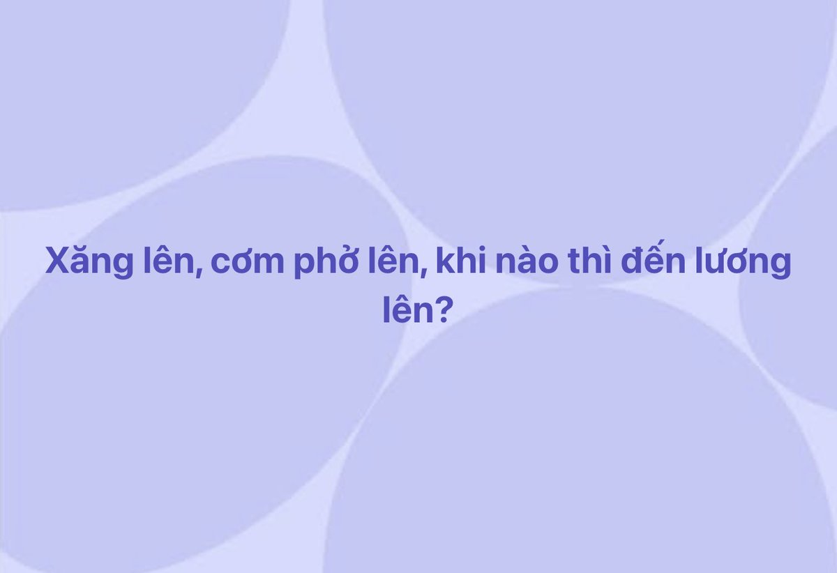 DaneDang96's tweet photo. Các bác cho em hỏi với, dạo này thấy lương thì nghe nói tăng, xăng tăng, ăn uống tăng, chi phí gì cũng tăng… mà riêng lương của em thì vẫn đứng im 🥲

Làm văn phòng 8 tiếng xong tối về lại cặm cụi cào X, chỉ mong kiếm thêm được một nguồn thu nhập khác. Không biết bao giờ mới đến lượt lương của em tăng đây các bác? 😂