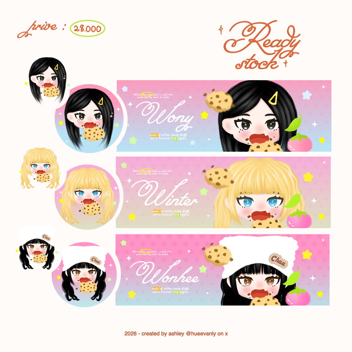 hueevanly's tweet photo. selamat soreee, boleh bantu repost? tencuu <3

hi ashley punya READY STOCK CHIBI. free retext, harga nya ada di preview yaa ! yang mau jajan bisa langsung Dm ashley 🥺🩷 #zonauang 

ps : dapet ava jpg dan png https://t.co/VKr5PGkpXI