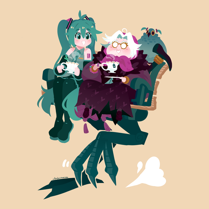 projectTiGER_'s tweet photo. miku voice "No way Baba-san that's crazy-" https://t.co/P9hCj0AVDX