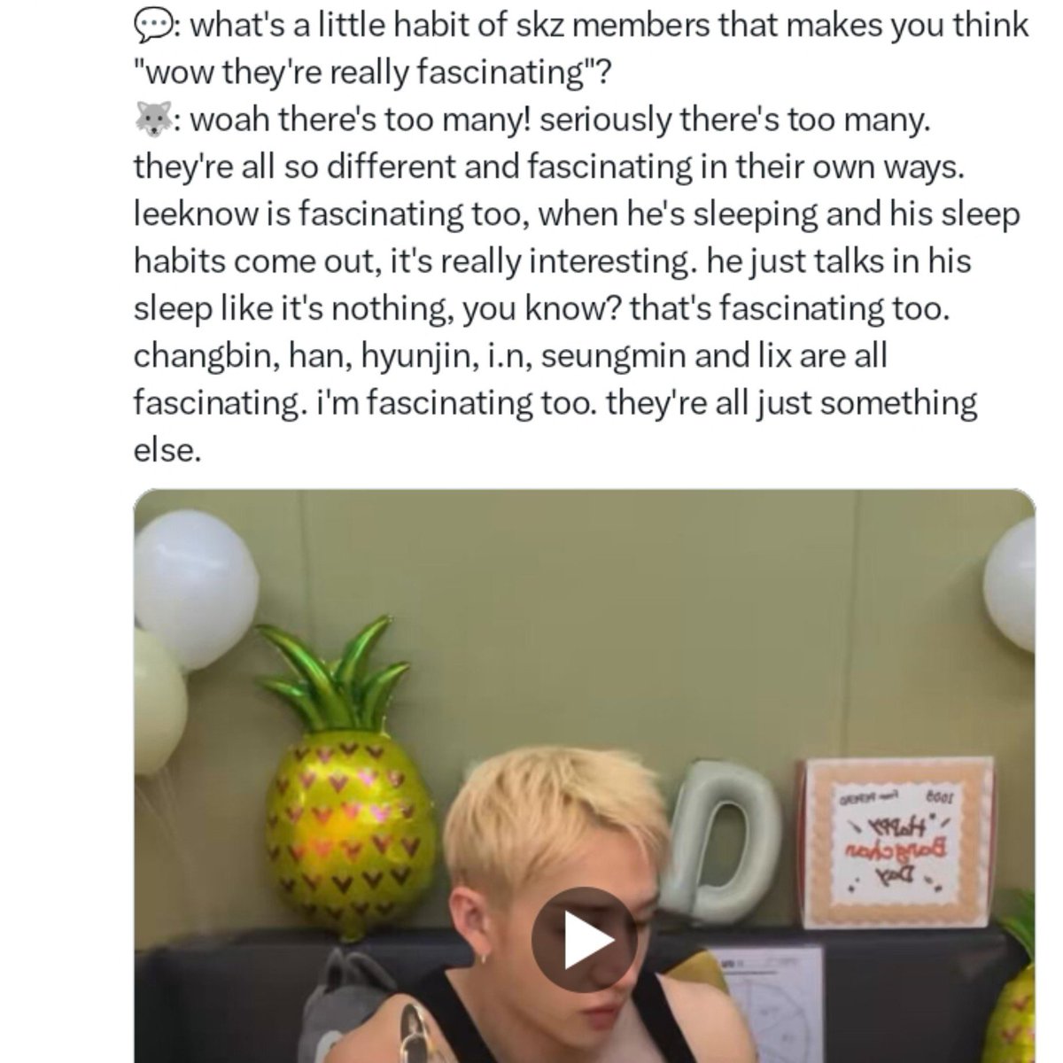 kkeutty's tweet photo. chan quite literally https://t.co/9ziQUOnolo