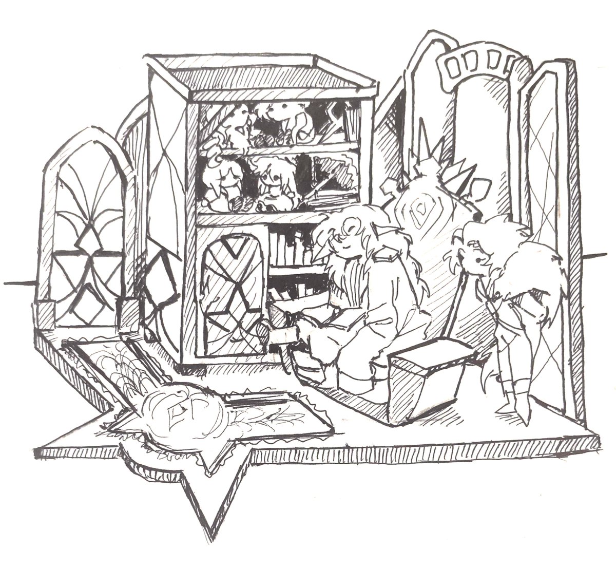 Remmilette's tweet photo. Inktober Day 3: miniature
#lim https://t.co/uRZEON7onG