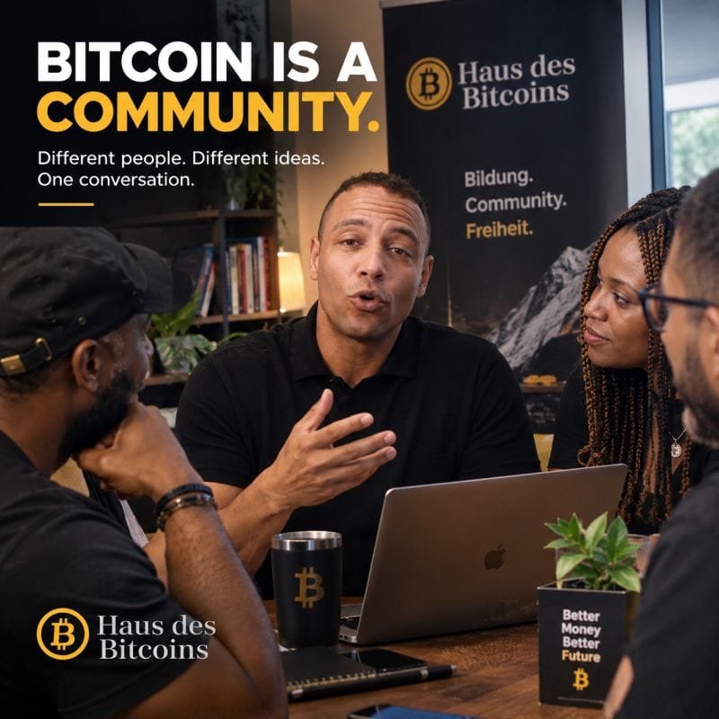 hausdesbitcoins's tweet photo. One thing I really like about Bitcoin is that you don't have to be a Bitcoin expert to be part of the conversation.

Who is someone you met through Bitcoin who changed the way you think ?

Tag below.

#SocialSaturday #Bitcoin #BitcoinCommunity  #Entrepreneurship #HausDesBitcoins https://t.co/p591vLcbLY