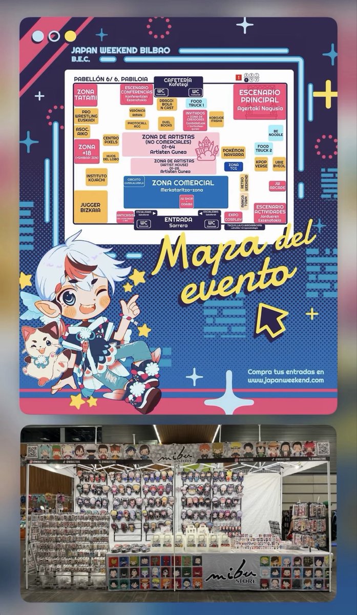 MibuStore's tweet photo. . @Japan_Weekend ~ Zona Comercial ~ 

#JWBilbao x @MibuStore https://t.co/Z10RDpRu9s