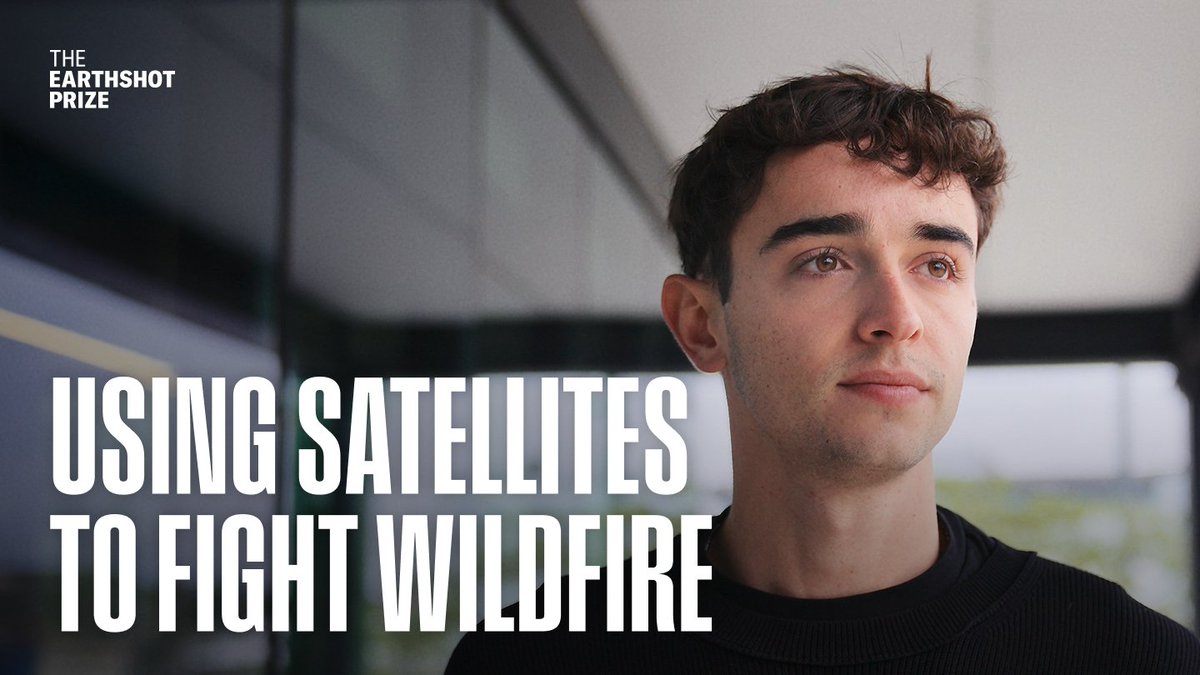 EarthshotPrize's tweet photo. They lost a family friend's home to wildfire, so they built an AI platform to stop it from happening again. 

Satellites on Fire (@SatsOnFire) is a 2026 Earthshot Prize Finalist to Clean our Air. 

Watch now: https://t.co/DZ6A9xkgsn

#EarthshotPrize #CleanOurAir https://t.co/Ez1oXo430g
