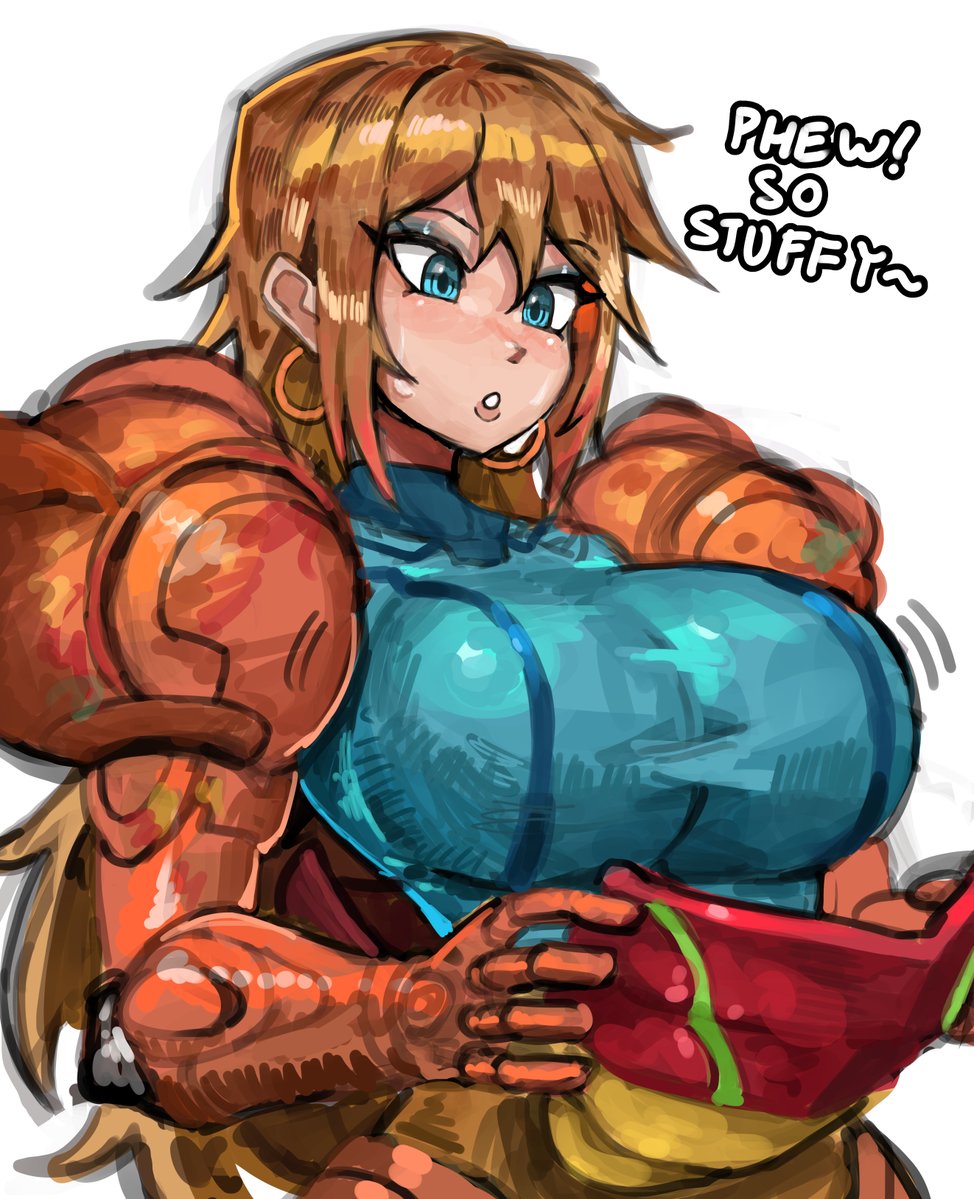 Saiykik's tweet photo. Samus after a long day https://t.co/ikSaYGU85h