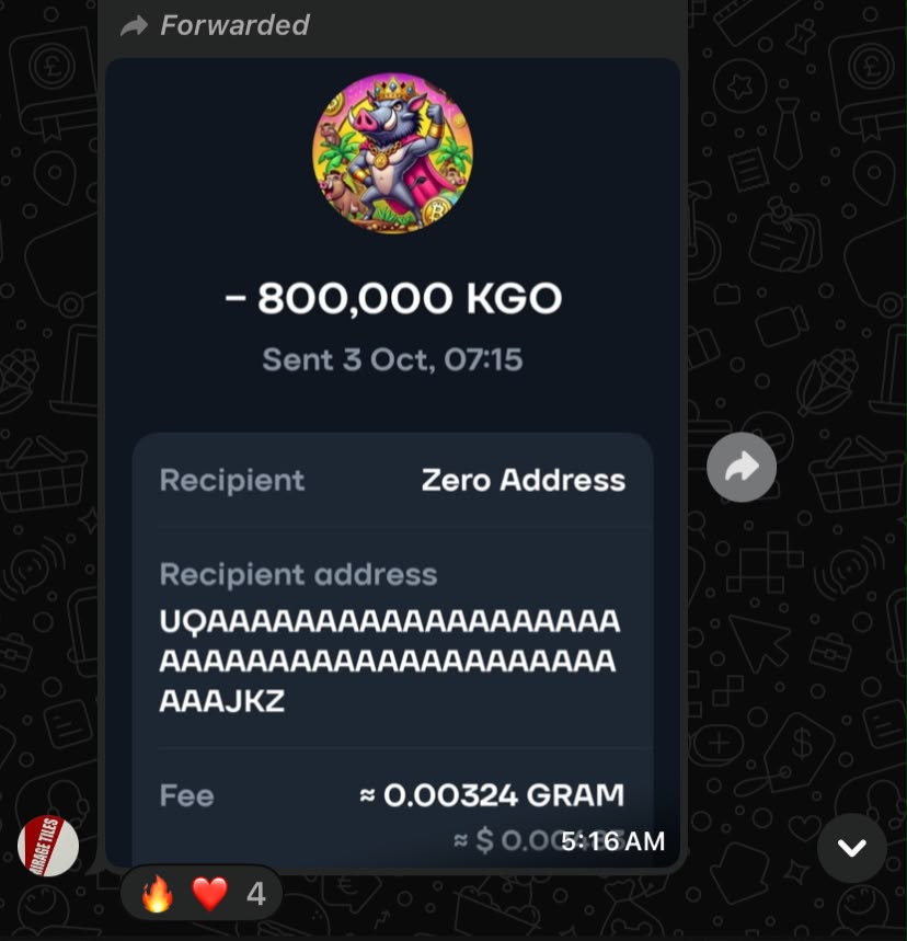 KasongoCoin's tweet photo. https://t.co/CvJcHMS1sH

🔥 COMMUNITY BUILT. COMMUNITY BURNING. COMMUNITY BELIEVING.

Most projects talk about community.

$KGO is showing it.

Yesterday, the community burned 4,257,211 $KGO, bringing total burns to:

🔥 19,276,519 $KGO

And remember  the team has ZERO token allocation.

These burns are coming from people voluntarily buying and burning their own $KGO because they believe in the vision.

No pressure.
No team bags.
No insiders controlling the supply.

Just believers building together.

Every burn strengthens scarcity.
Every holder strengthens the ecosystem.
Every believer strengthens the movement.

🔥 KasongoCoin  built by the people. Powered by the community.

The dream is valid 📍