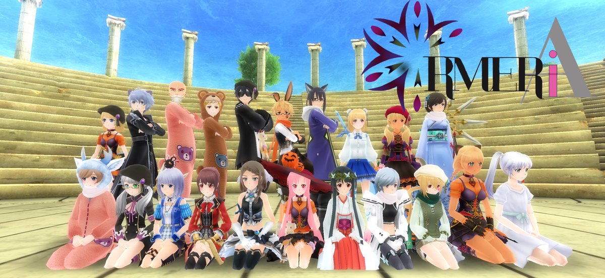 SAOIF_Kazuha's tweet photo. マッキー入団おめでとう"(ﾉ*>∀<)ﾉ
想像通り、いやそれ以上の素敵な方でした(*/ω＼*)

最近アルメリア女子達が頼もしすぎるな〜と思う今日この頃( *´꒳`*)
 #SAOIF https://t.co/FtdJ9IApGD