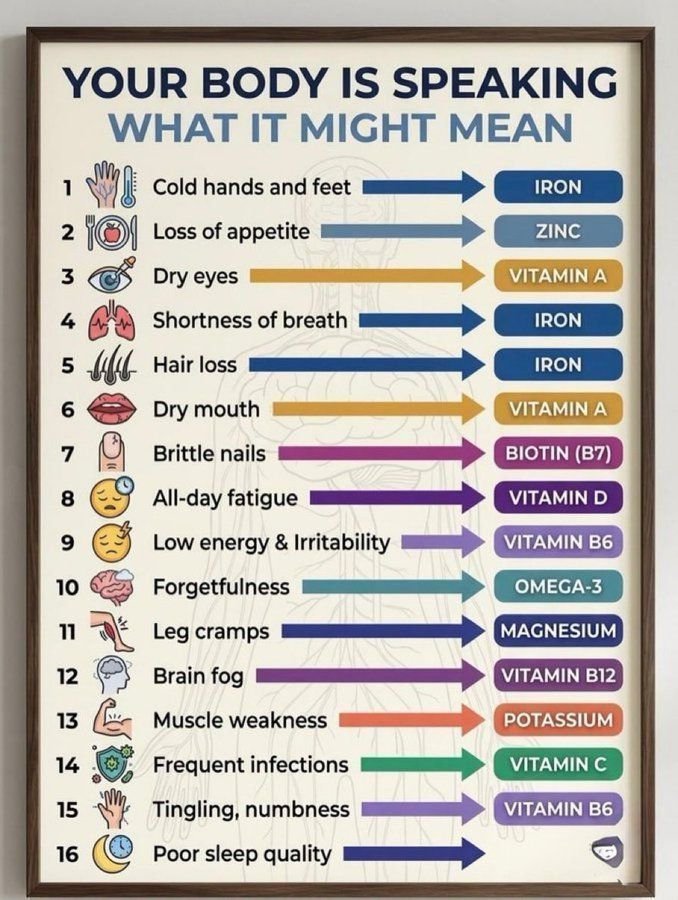 Fa21519230's tweet photo. 🚨🚨 LOS MÉDICOS NUNCA TE DIRAN ESTO:
1. Ansiedad – Magnesio, B6, Omega-3
2. Depresión – D, B12, Omega3
3. Irritabilidad – B1, B6, Magnesio
4. Niebla mental – B1, B12, Omega3
5. Insomnio – Magnesio, B12, D
6. Baja libido – Zinc, D, B3
7. Estreñimiento – Magnesio, C, Fibra
8. Espasmos oculares – Magnesio, B12, Potasio
9. Antojos de azúcar – Cromo, Magnesio, Zinc
10. Manos frías: Hierro11.  Falta de apetito: Zinc
12. Ojos secos: Vitamina A13.  Falta de aliento: Hierro
14. Caída del cabello: Hierro
15. Boca seca: Vitamina A
16. Uñas quebradizas: Biotina (B7)
17. Cansancio todo el día: Vitamina D
18. Sentirse decaído: Vitamina B6
19. Olvidos: Omega 3
20. Calambres en las piernas: Magnesio
21. Niebla mental: Vitamina B12
22. Debilidad muscular: Potasio
23. Hormigueo o entumecimiento: Vitamina B6
24. Mala calidad del sueño: Magnesio
25. Peróxido de hidrógeno 3% - Dientes blanqueados en 5 días sin químicos 
26. Enjuague con aceite de coco – eliminó la enfermedad de las encías y el mal aliento en 7 días 
27. Baños con sal de Epsom - eliminó el 90% de las toxinas musculares durante la noche 
28. Té de perejil fresco – elimina el exceso de agua y reduce la hinchazón durante 48 horas 
29. Jarabe de saúco – detuvo resfriados y gripe en 24 horas 
30. Cayena en agua tibia – detuvo la acidez estomacal más rápido que cualquier antiácido. 
31. Selenio (2 nueces de Brasil) – revirtió naturalmente problemas de tiroides 
32. Chucrut probiótico – mejor que cualquier cápsula para arreglar la digestión 
33. Aceite de clavo es mejor que un viaje al dentista para matar el dolor de muela 
34. Semillas de Hinojo Después de las Comidas – Hinchazón Curada Para Siempre
🚨🚨 Tu "salud mental" y otros síntomas podrían ser una simple deficiencia de micronutrientes disfrazada... 
Consulta siempre con tu médico, aunque me temo que de nutrición poca idea... Ellos son expertos bien adiestrados diagnosticando dolencias y recetando drogas sintéticas para paliar síntomas y crear clientes crónicos, encontrar la raíz de las enfermedades no interesa en absoluto a su modelo de negocio...