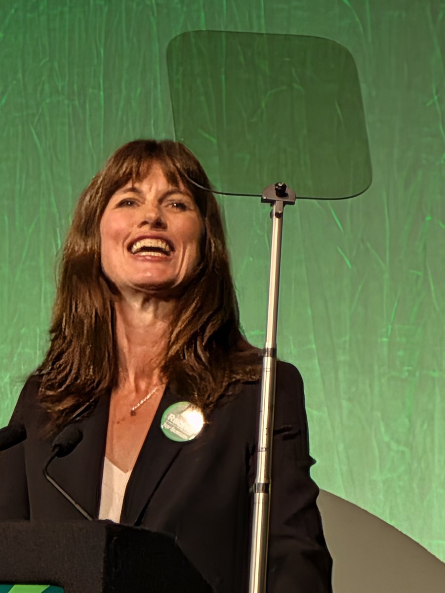 VoteGreen29's tweet photo. Inspirational conference speech on @TheGreenParty policy to immediately nationalise water industry by @rachelmillward, placing us firmly as the guardians of water and nature. https://t.co/X8y22lOnZP