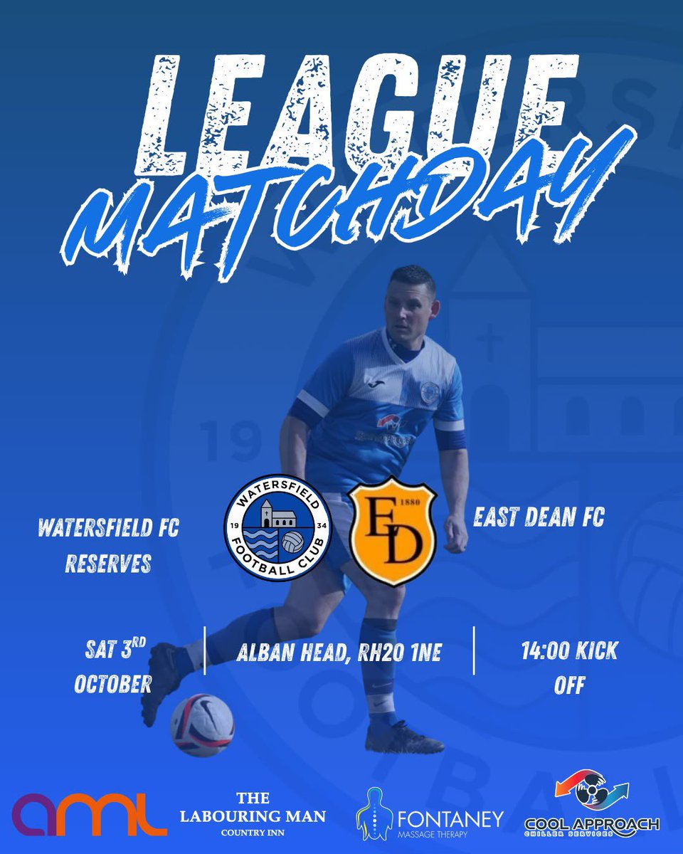 Watersfield_FC's tweet photo. MATCHDAY ⚽️

2 massive games today. The firsts on the road in league action. The reserves at home in the County Cup. Looking for 2 big wins today so let’s bring them home 💙

Del United 🆚 Watersfield Firsts
Watersfield Reserves 🆚 East Dean https://t.co/TZEANyQTdC