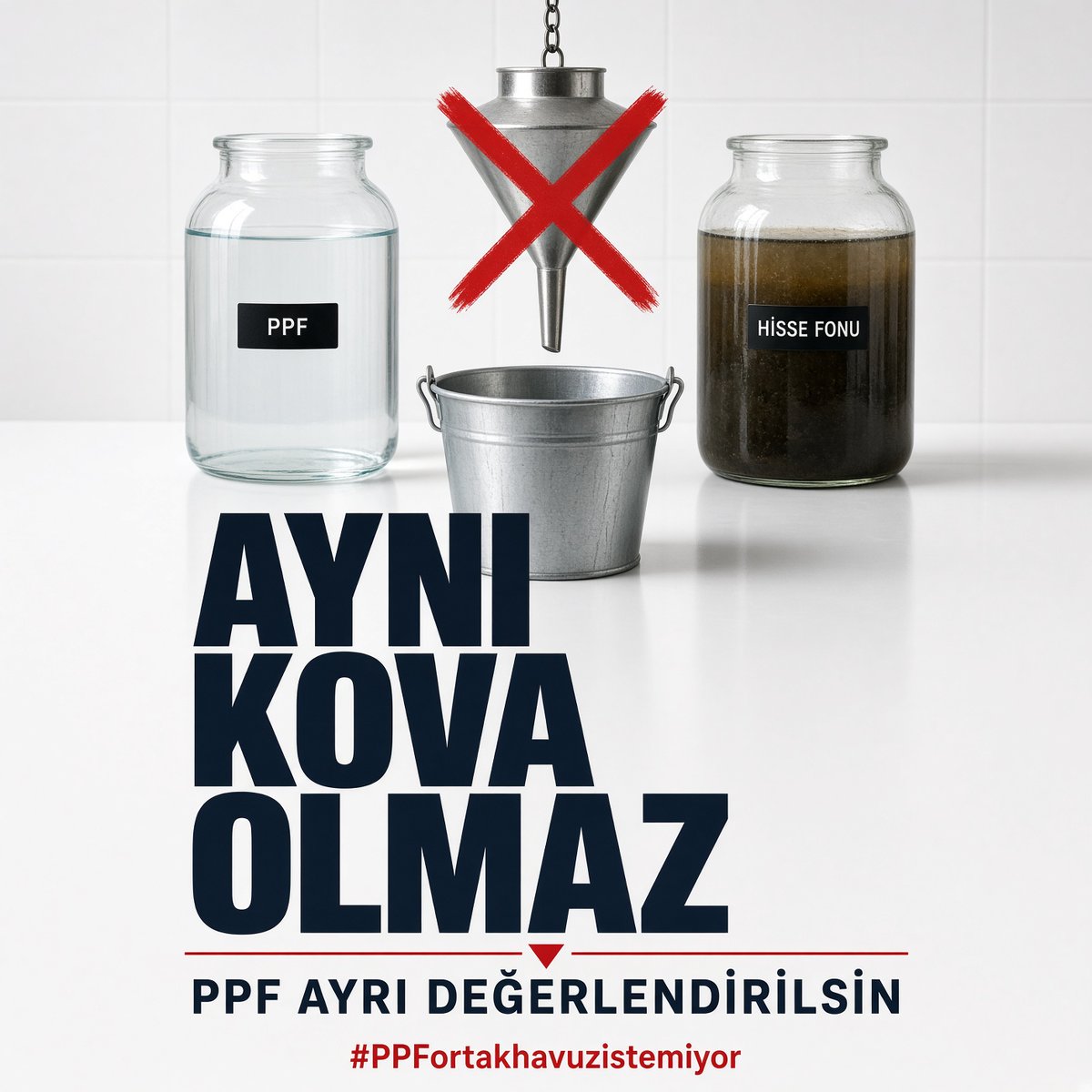 orskyai's tweet photo. PPF nakit ürünüydü. Hisse fonu değil.
Şimdi ikisini aynı havuza koyup “bekleyin” deniyor.
Temizi, batıkla aynı kefeye.

Riski alanla almayan aynı sıraya giremez.
Ortak havuz, adil ödeme değildir.

PPF ayrı değerlendirilsin.
Ortak havuz istemiyoruz.

#PPFortakhavuzistemiyor