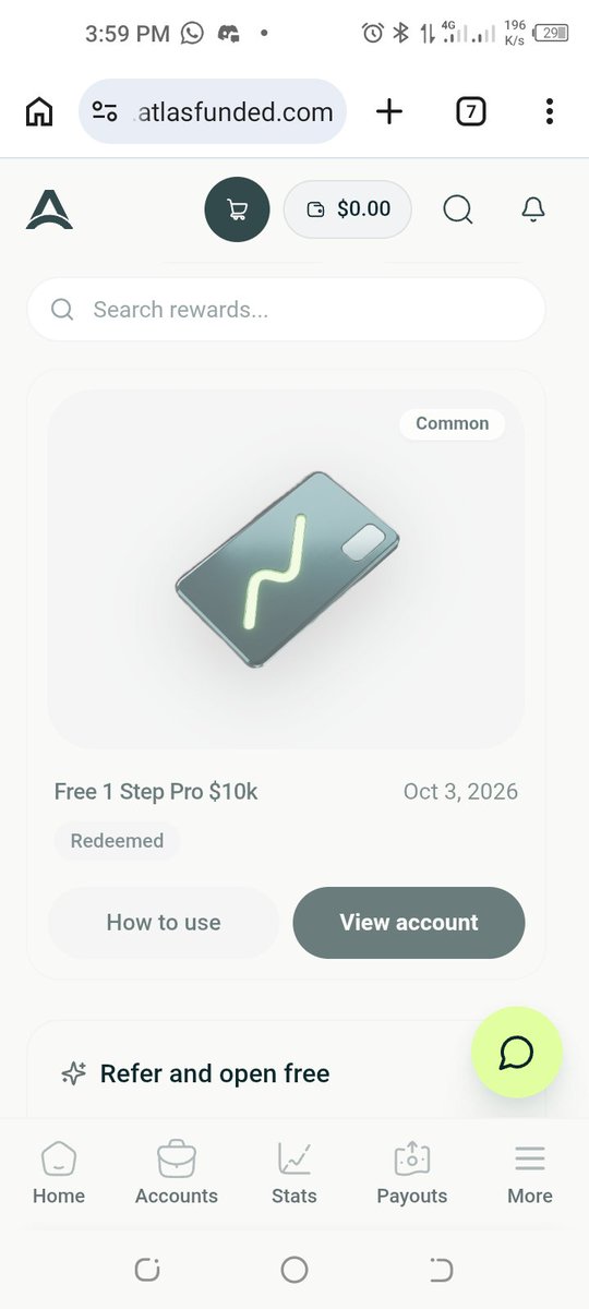 Ashraful117's tweet photo. Register then go to reward and spin to win free account 

https://t.co/wNsrnKXEfQ

I got a free 10k 1step pro Account
@atlasfunded #Free #FreeFundedAccount #GiveawayAlerts #FreeProp https://t.co/Io5a4tuThQ