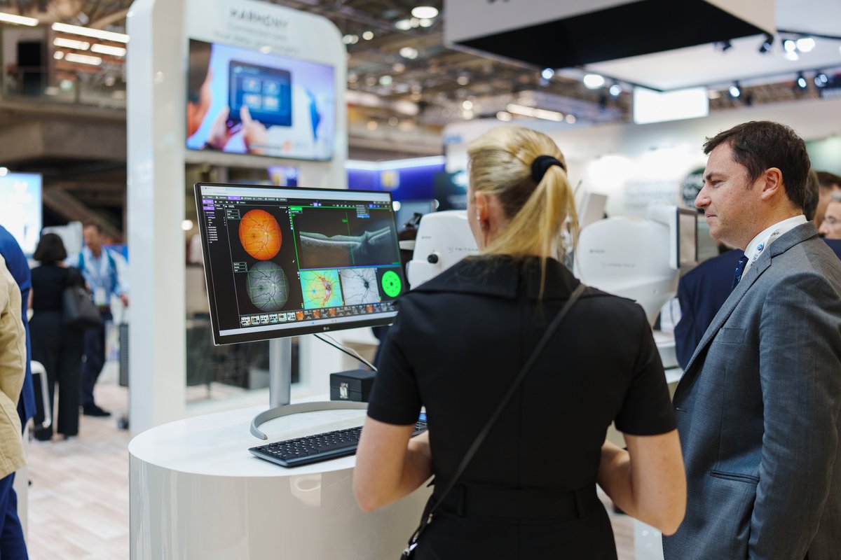 EURETINA's tweet photo. 💡 Innovation beyond the lecture hall.

The #Euretina26 exhibition is a hotspot for hands-on technology, product demos &amp; direct dialogue with industry leaders.

🧠 Explore what’s new in imaging, diagnostics, devices &amp; data

All congress updates: https://t.co/0FeJKrlRgQ

#Retina https://t.co/js8QKYO6Cl