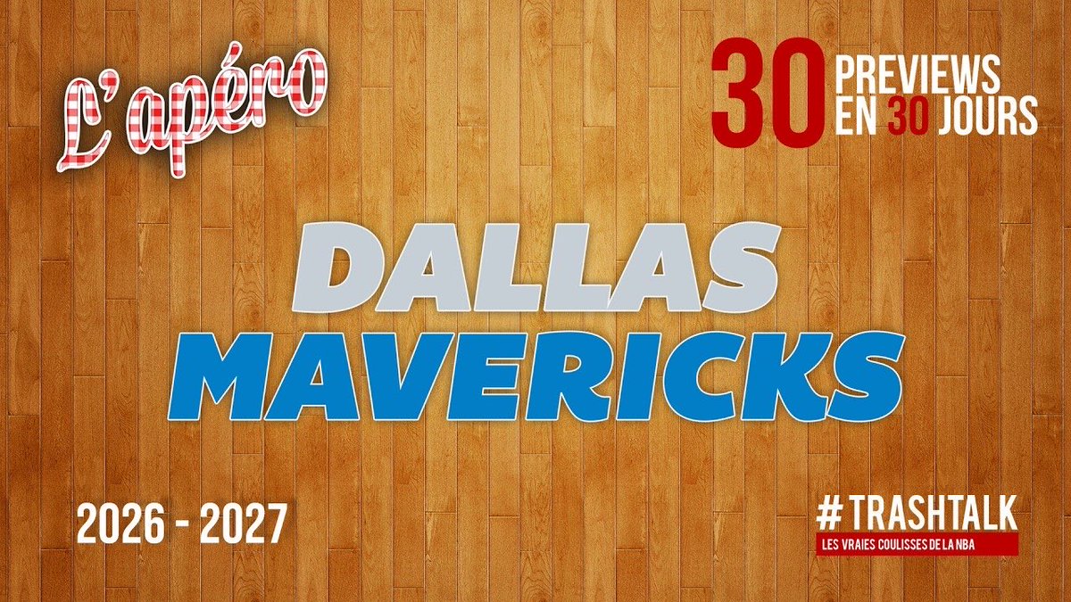 TrashTalk_fr's tweet photo. 🔥 30 PREVIEWS : LES DALLAS MAVERICKS !! 🔥

DIRECTION LE TEXAS CE MIDI !! 🤠Ⓜ️

- Cooper Flagg va-t-il tout écraser ?
- Kyrie, Zaccharie, quelle saison à venir ?
- Nouveau coach, que peut-on attendre ?
- Dallas c’est combien de wins…?

À TABLE !! 🍽️

➡️ https://t.co/fDYYZXwsMo https://t.co/6LfnAks6RS