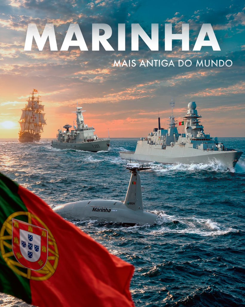 MarinhaPT's tweet photo. Sabia que?

A Marinha é o ramo das Forças Armadas mais antigo de Portugal e a Marinha mais antiga do Mundo.

São séculos de história, tradição e dedicação ao serviço do País.

Uma longevidade que inspira respeito e que nos motiva a contribuir para construir o futuro. https://t.co/Nz8WNi3HUi