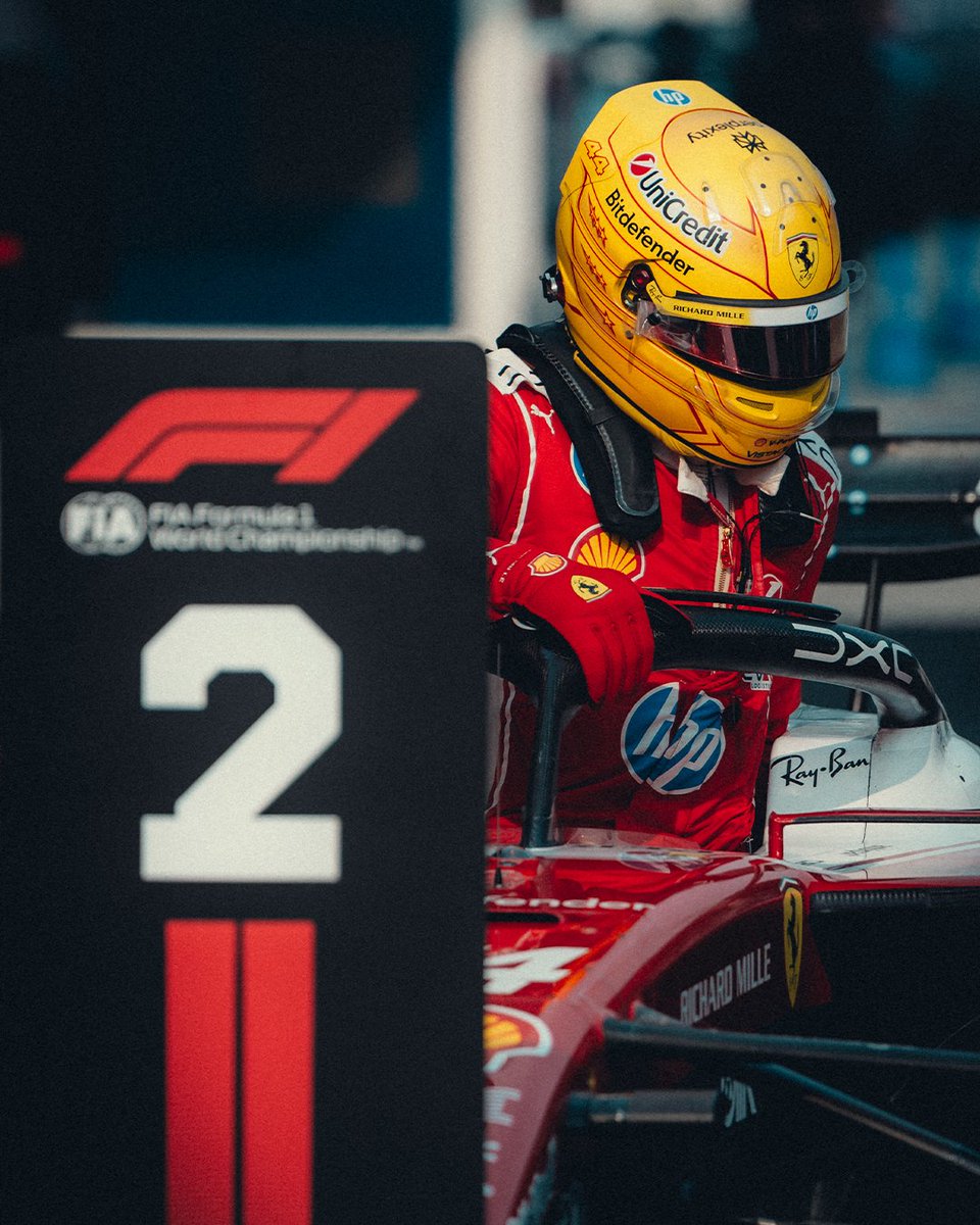 ScuderiaFerrari's tweet photo. Things we love to see: LH in Parc Fermé 💪 https://t.co/MC6JDUOR3U
