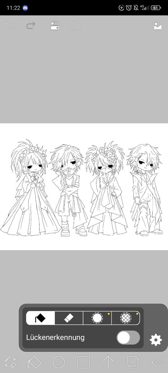 Chara_lv20's tweet photo. ケルン公演に向けてBLAZEのメンバーをちびキャラで描いてます🖤
完成したらライブでメンバーにプレゼントしたい！🎁✨

#BLAZE #ヴィジュアル系 #V系 #ちびキャラ #ファンアート https://t.co/uVkZLz4X1f