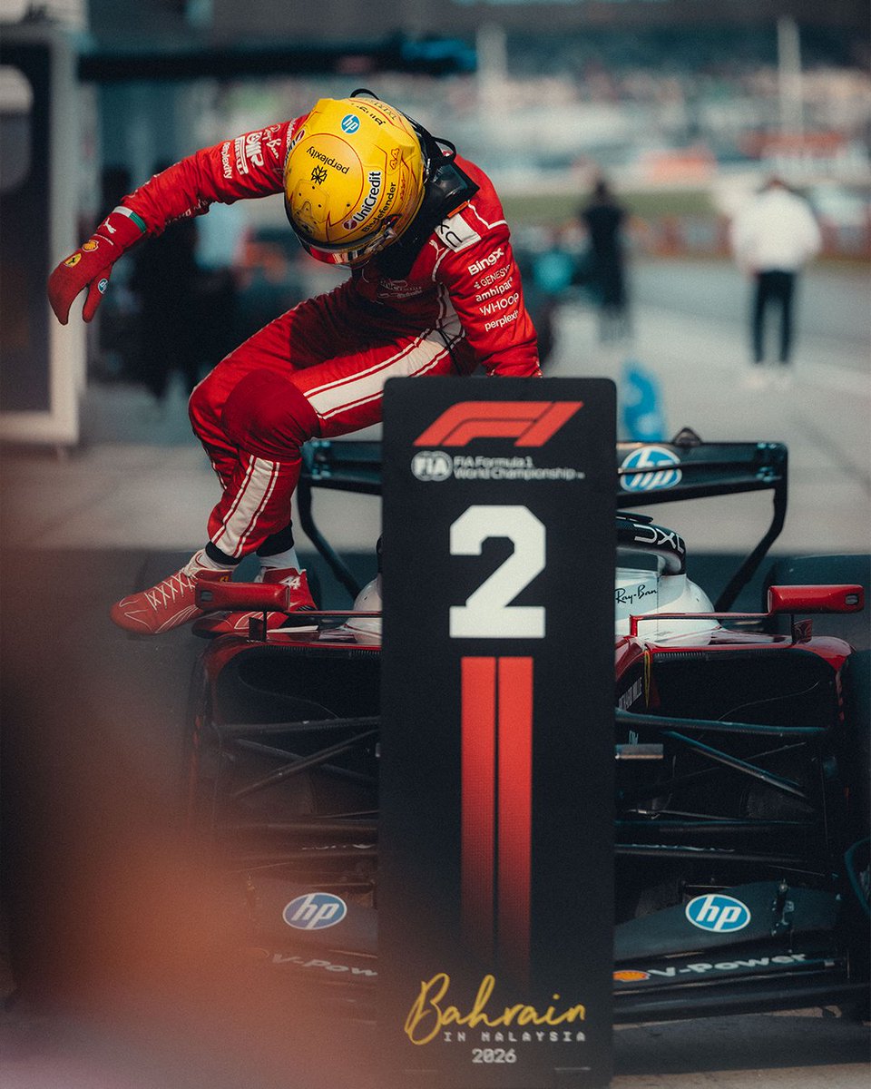 ScuderiaFerrari's tweet photo. Things we love to see: LH in Parc Fermé 💪 https://t.co/MC6JDUOR3U