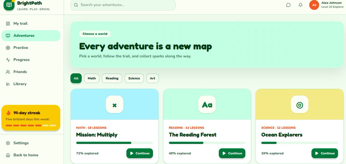 FullStack_prog's tweet photo. Day 14
Check out the latest update on *Wonder Trail* Dashboard!
Track skill growth, complete daily missions & unlock surprises!
Meet Pip, your mood buddy!
#WonderTrail #EdTech #InteractiveLearning https://t.co/JOLPP9OPvv
