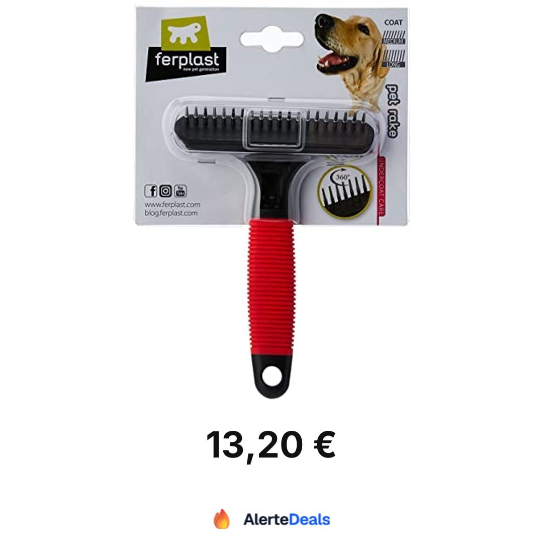 AlerteDeals's tweet photo. Promo Amazon :
13,20€ au lieu de 22,43€ (-41%)
Peigne râteau Ferplast à dents chromées rotatives et pointes arrondies pour démêler le pelage de votre animal sans irriter sa peau 🐕
Lien en 1re réponse 👇
#publicité #bonsplans #amazon https://t.co/DQ1Kt1lpyB