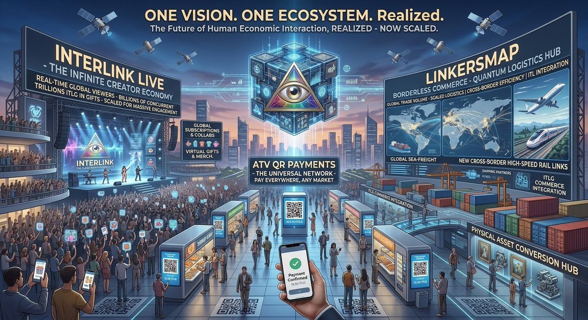 saqibqaiser3's tweet photo. The future is becoming connected.
From InterLink Live to QR payments and global commerce, one ecosystem brings it together. 🌍
Create. Earn. Pay. Connect.
#InterLink #ITL https://t.co/QB8LvT3FjH