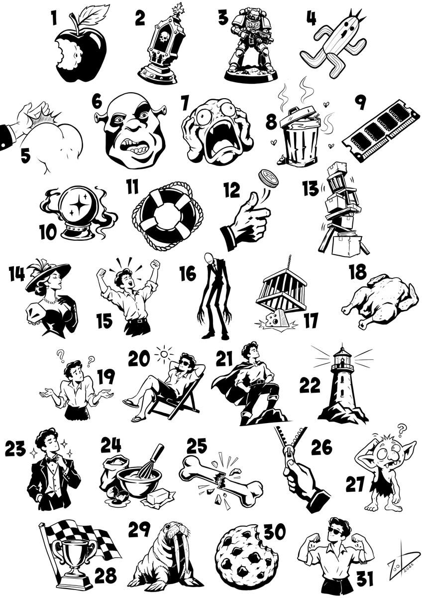 ZOObastik_SFW's tweet photo. Failed a few art marathons this year, so decided to speedrun #Inktober — get the achievement, keep the rest of the month free

#Inktober2026 https://t.co/5tEYdVfufo