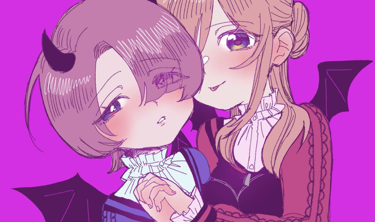 saruchihuahua's tweet photo. 💜🩷小悪魔りなまおの誘惑🩷💜

#有村麻央
#姫崎莉波
#学マスFA https://t.co/JXyMQniSF9