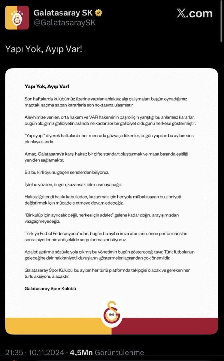 12numaraorg's tweet photo. ÇÜRÜMÜŞLÜK! 

Bu zihniyete, iki yüzlülüğe kim ne yapabilir?

“Yapı yok, ayıp var” ve “bu ligi bitirtmeyiz” diyenlerde utanmaya duygusu olabilir mi? https://t.co/gYmfabUu13