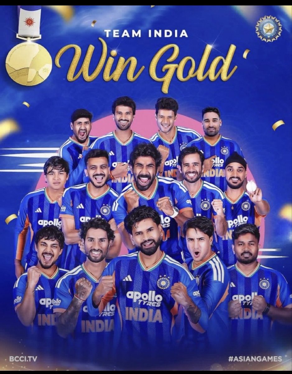 praveenrb's tweet photo. 🇮🇳🥇 History made! Cricket gets its first-ever Asian Games gold for India, and what a stage to do it—against Pakistan! 🏏🔥 A golden beginning to cricket’s Asian Games journey. 

Congratulations, Team India! #AsianGames2026 #INDvsPAK https://t.co/5pxULAhPXP