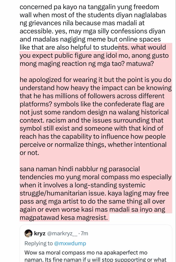 mxwdump's tweet photo. leaving this here

concerned pa kayo na tanggalin yung freedom wall when most of the students diyan naglalabas ng grievances nila because mas madali at accessible. https://t.co/Vu48nSRw7c