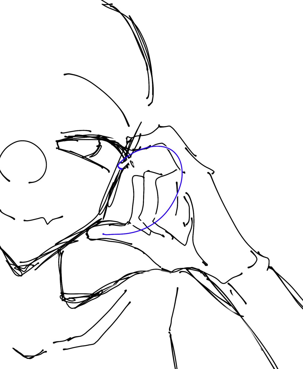 ya_nk0's tweet photo. 見てこれ、小指でハート作れるからペア画にできるんじゃないかって思って即興で描いたやつ https://t.co/KIVPdpQHOo