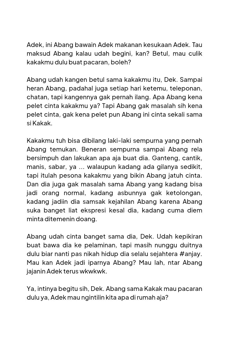 ekstaisbysam's tweet photo. @bermuara_sayang Halo, Adek. Ini Abang sama Kakak @labuhansukma. Yang kamu sebut sebagai kriteria itu ada di kami semua. Abang suka sekali jadi ragebaiter buat si Kakak, soalnya dia kesalnya imut gemas gitu, kadang mau Abang karungin aja biar kegemasan dia Abang aja yang liat (maaf pelit). https://t.co/ZMK6CLN3dt