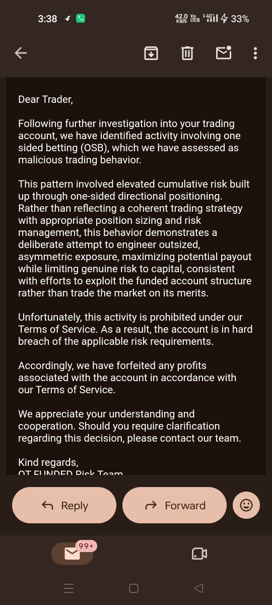 frodo_AlgoForex's tweet photo. @PropFirmShinobi @Agent1nk Same here they are a scammer @PropFirmMatch help me https://t.co/miwzVKKbio