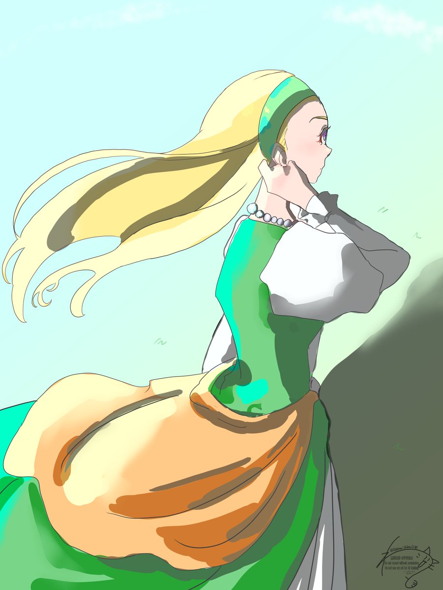 WatamiWato1230's tweet photo. 今日のらくがき。セーニャとベロニカ。パンケーキスライムはまたきちんと描きたいな……。 https://t.co/vsuDtzWORr