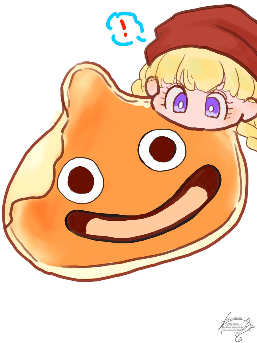 WatamiWato1230's tweet photo. 今日のらくがき。セーニャとベロニカ。パンケーキスライムはまたきちんと描きたいな……。 https://t.co/vsuDtzWORr