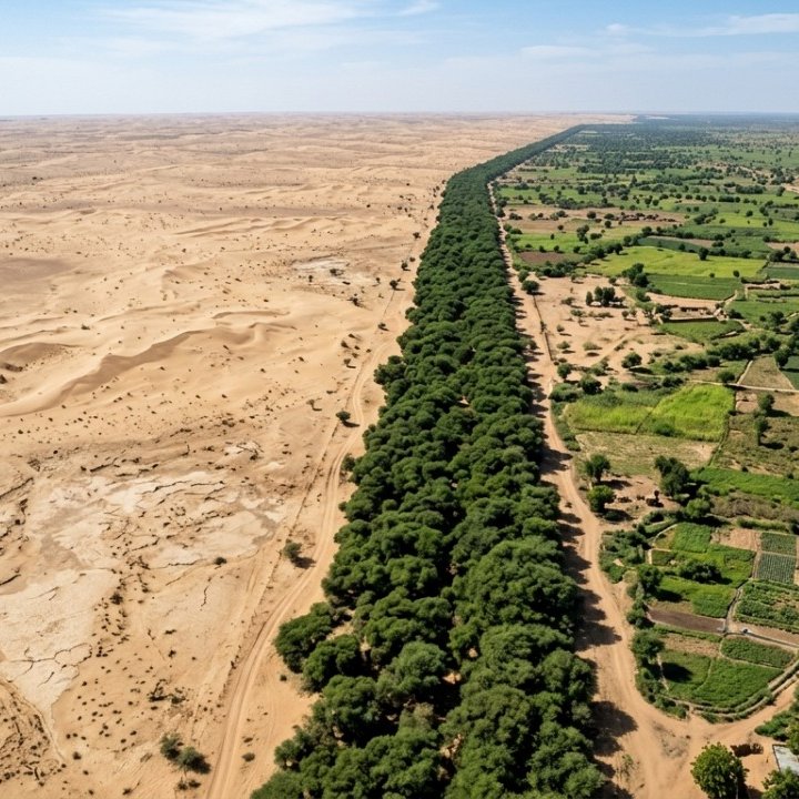 AcervoCharts's tweet photo. Mais de 20 países africanos se uniram para criar um cinturão de árvores e impedir o avanço do Deserto do Saara. https://t.co/U5tJHzAtcO