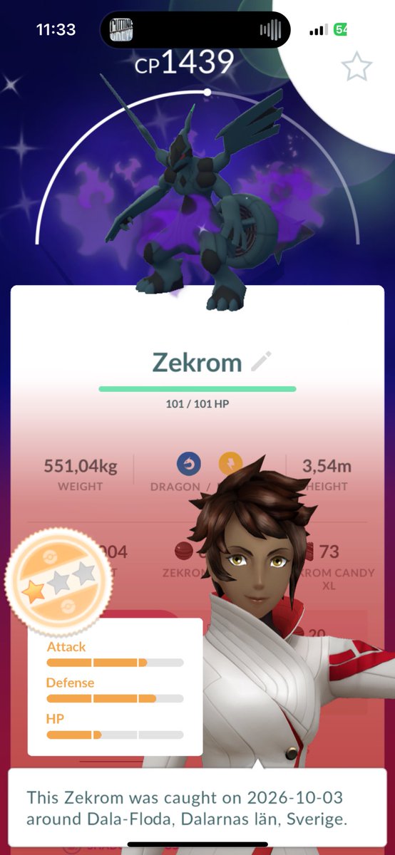 banankringlan's tweet photo. Shiny Shadow Zekrom in #PokemonGO 😇🥳 https://t.co/e0OGZGdd5E