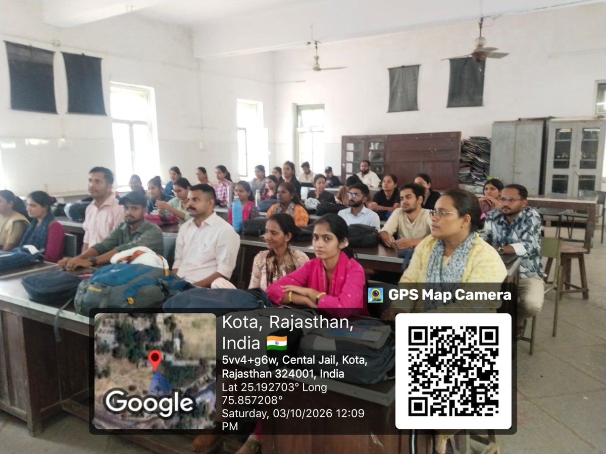 NssredG's tweet photo. आज दिनांक 03.10.2026 को राजकीय महाविद्यालय कोटा में ईएलसी क्लब एवं स्वीप प्रकोष्ठ के संयुक्त तत्वावधान में मतदाता जागरूकता एवं ECINET mobile Aap for voters पर प्रशिक्षण दिया गया। https://t.co/6A9EzqONSb