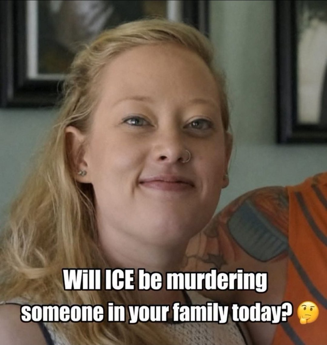 Jolie_Miller09's tweet photo. Does ICE murder your family?

Renée Good was shot in Minneapolis after agents said her car moved toward them. Her family says that account is a lie. https://t.co/RPf8axJLfs