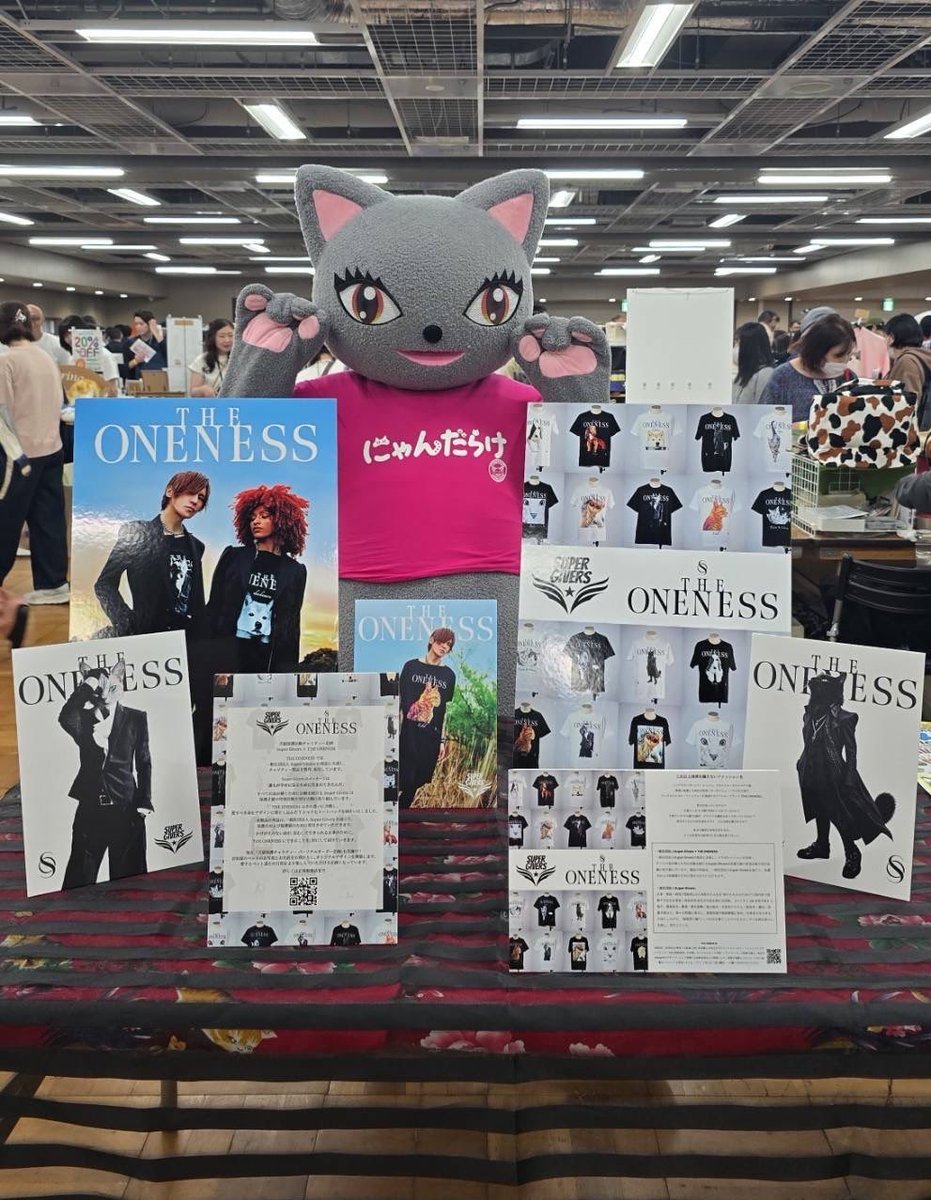 THE_ONENESS_JP's tweet photo. 猫好きさんの祭典「にゃんだらけ21」🐾

THE ONENESSでは現在実施中の犬猫チャリティー企画についてパネルの展示を行っています！ 開催期間は10月4日（日）まで、ぜひご覧ください🐈‍⬛ https://t.co/7rcqGiwU2M