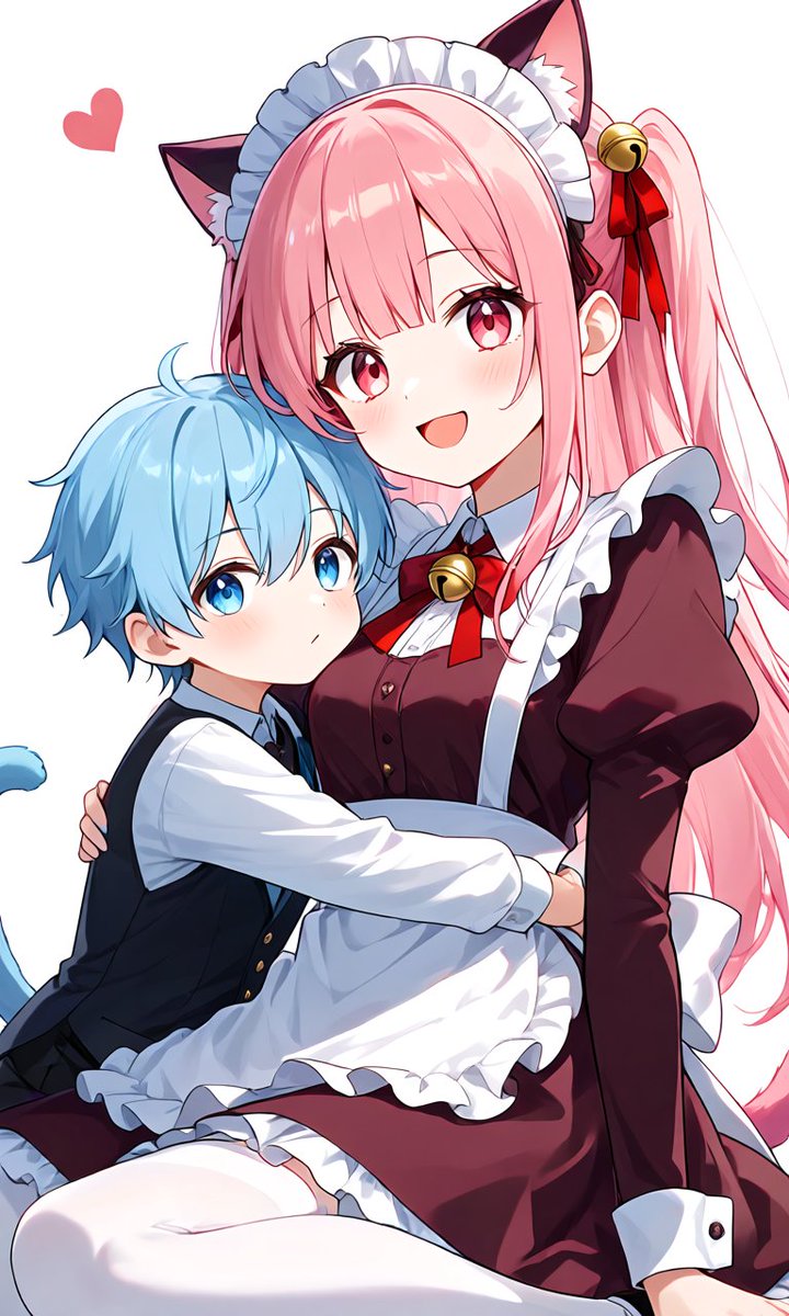 hitori529640's tweet photo. 似たり寄ったりだけどおねショタAI生成。ネコ耳は鍵しっぽちゃんを流用したため https://t.co/bVIV9iMBwe