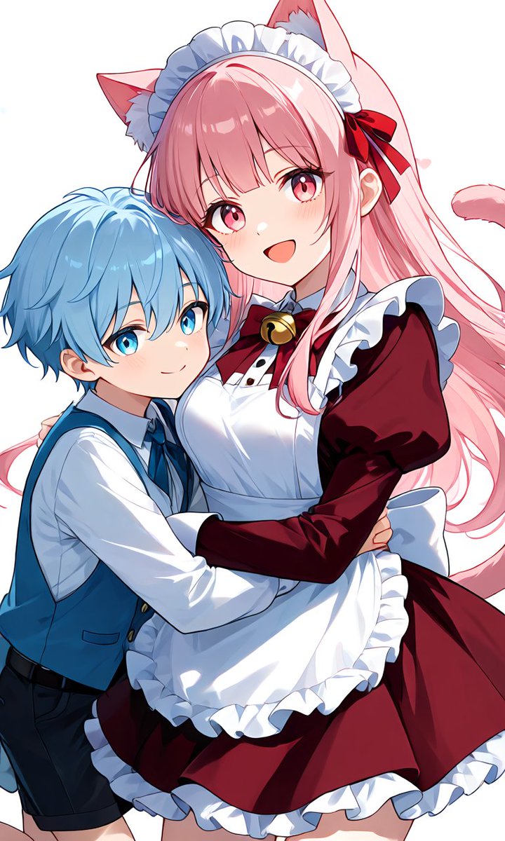 hitori529640's tweet photo. 似たり寄ったりだけどおねショタAI生成。ネコ耳は鍵しっぽちゃんを流用したため https://t.co/bVIV9iMBwe