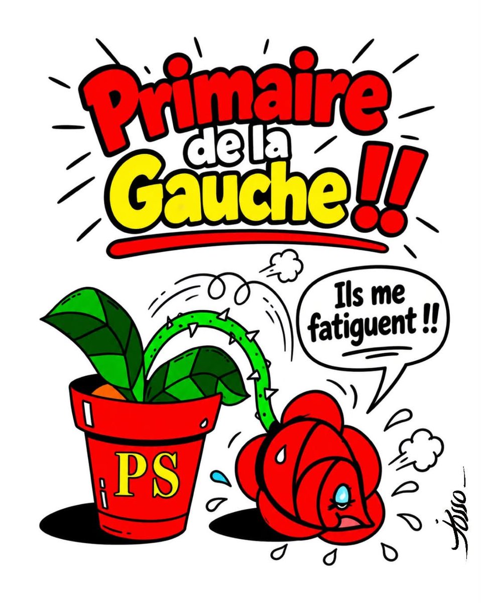 jocelynjosso's tweet photo. 🍁 Création Josso 🌿
👉 #ps #primaire
👉 #socialistes 
👉 #politiquefrançaise
👉 #dessindepresse https://t.co/mCPjPDonWv