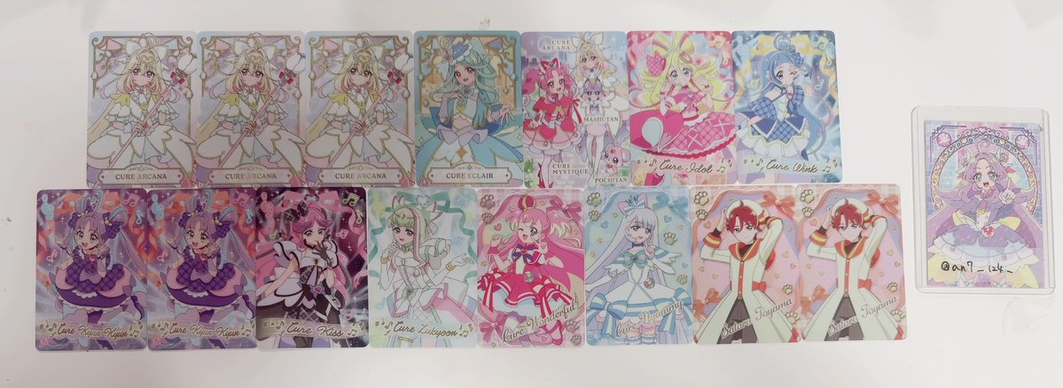 an7_124_'s tweet photo. 【交換】名探偵プリキュア たんプリ キミプリ わんぷり キラキラカードグミ キラキラトレーディングコレクション 

譲)画像1.2.3

求)画像4

︎🌟郵送交換希望
︎🌟送料の関係で纏めての方優先/アルカナは比率違い可能な方のみ

検索からでもお気軽にお声掛けください︎🎶 https://t.co/pLObJdr6yz