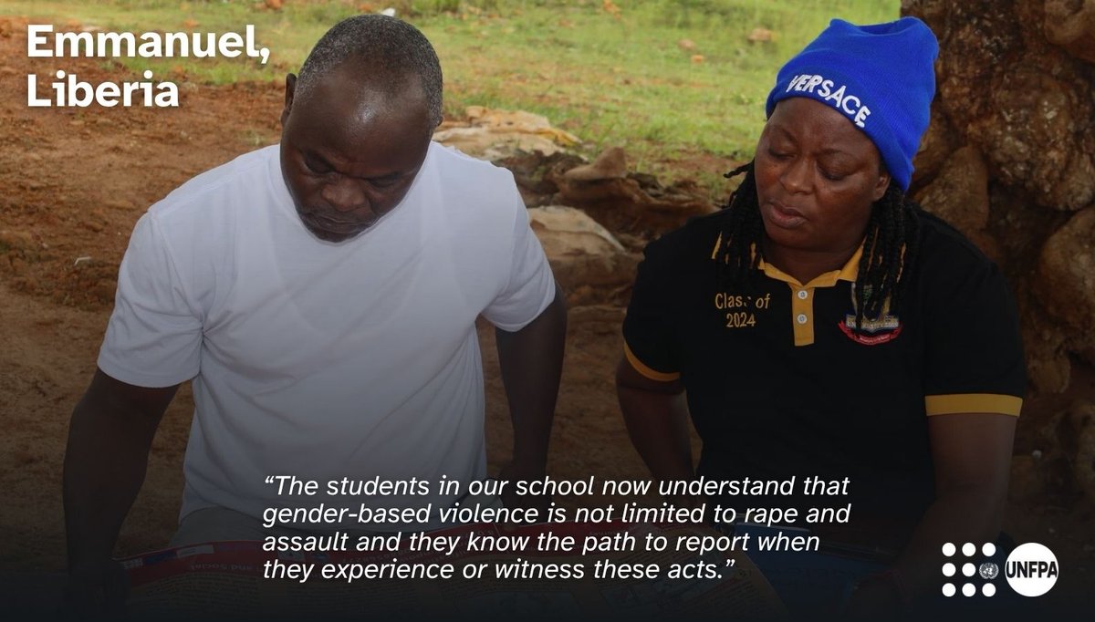 UNFPA_WCARO's tweet photo. Through UNFPA-supported youth clubs, trained adolescents are using peer education, theatre, debates and awareness campaigns to promote consent, healthy boundaries and respectful relationships.
👉 https://t.co/ZozLh6nfVz
#YouthImpact #YouthLeadership #GBVPrevention #Liberia https://t.co/bfqCy4lwrU