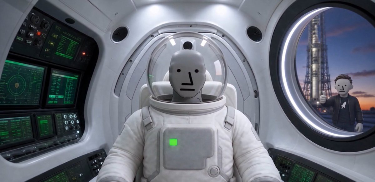 NPC_artist's tweet photo. houston, we have an $NPC. 🧑‍🚀 

"@elonmusk sends NPC to mars" is almost ready. 
we are all $NPC https://t.co/npBZrmNJUK