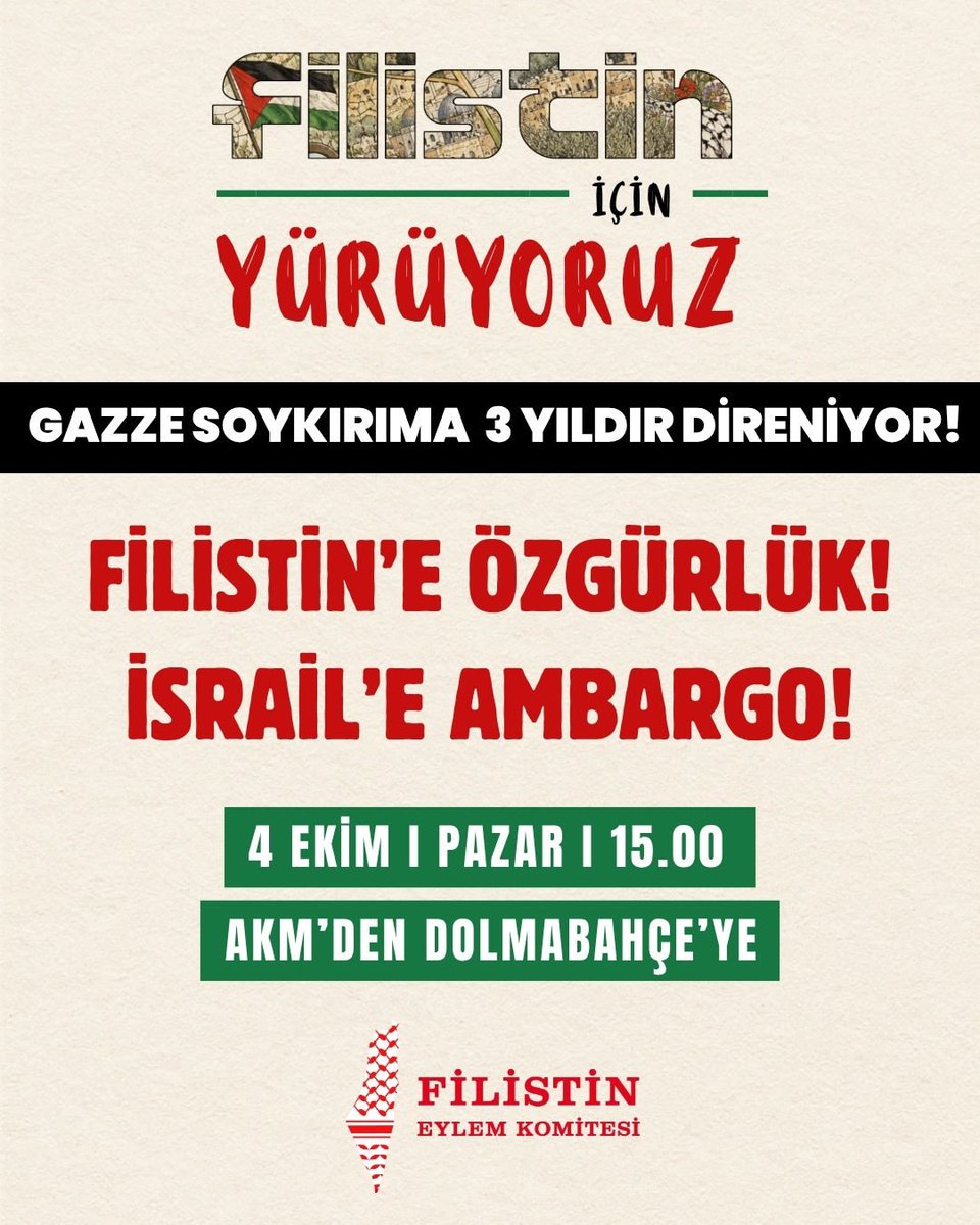 faaliyet33's tweet photo. 🔻 Direniş yolunu selamlıyoruz!

İşgal ve soykırım politikalarına karşı direnen Gazze halkıyla dayanışmak, intifadaya üniversiteden güç vermek için Dolmabahçe’ye yürüyoruz! 🇵🇸 https://t.co/QYzlVmjN2D